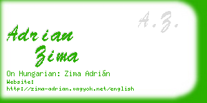 adrian zima business card